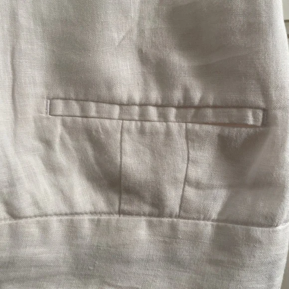 Talbots White Linen Trousers - Picture 3 of 16